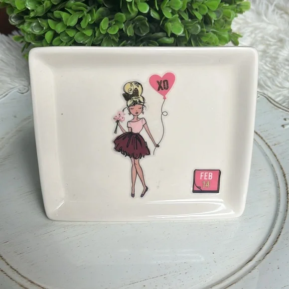 ❗️sold Custom designed ceramic plaque frame and beaded white pen - Picture 6 of 9